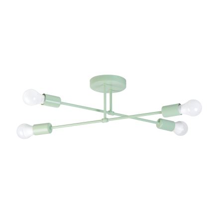 Lustre de sobrepor CAMBRIDGE 4xE27/15W/230V verde