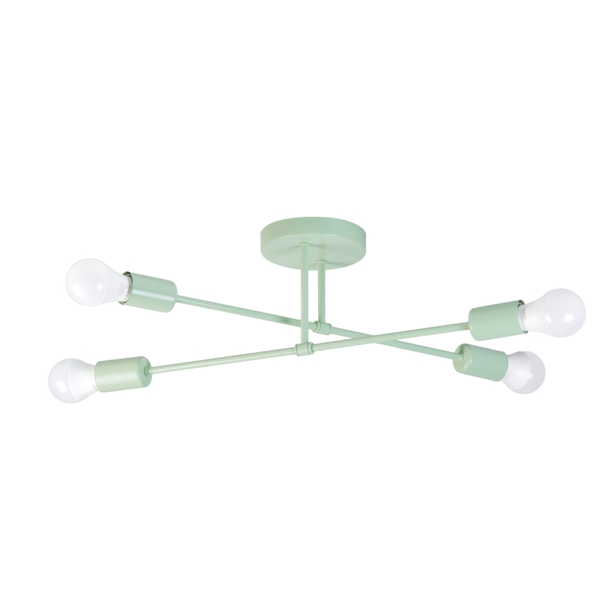 Lustre de sobrepor CAMBRIDGE 4xE27/15W/230V verde