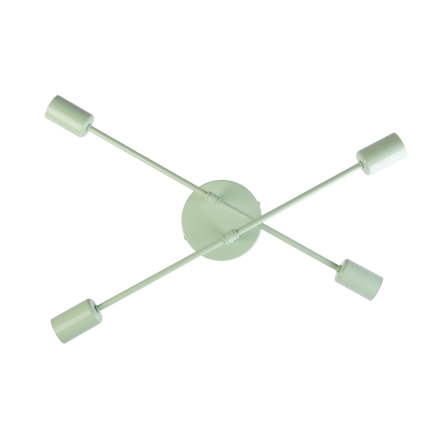 Lustre de sobrepor CAMBRIDGE 4xE27/15W/230V verde
