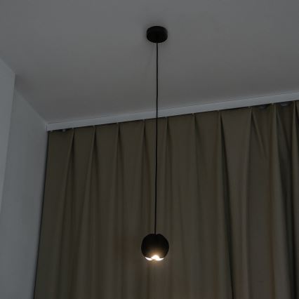 Lustre de suspensão em cabo GAMBIT 1xGU10/10W/230V preto