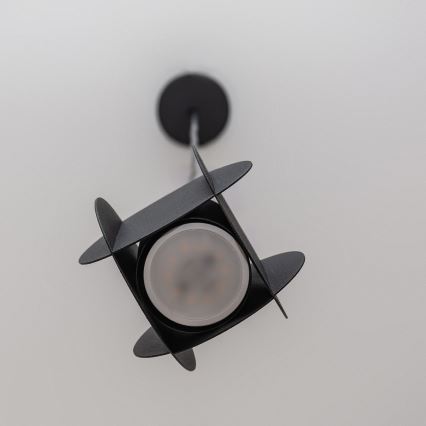 Lustre de suspensão em cabo GAMBIT 1xGU10/10W/230V preto