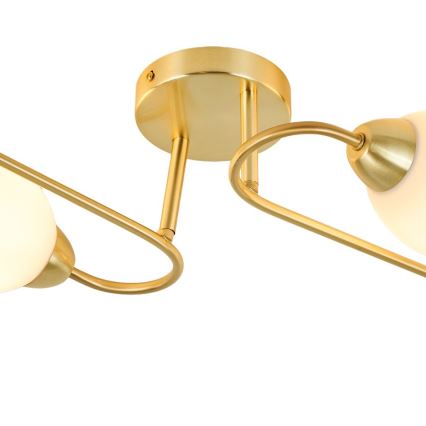 Lustre de tecto aplicado KING 4xE27/15W/230V dourado