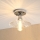 Lustre de tecto aplicado TRISH 1xE27/15W/230V cromado brilhante/transparente