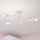Lustre de tecto CAMBRIDGE 6xE27/15W/230V rosa