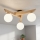 Lustre de tecto de montagem em superfície ANTONIO 3xG9/5W/230V carvalho/branco