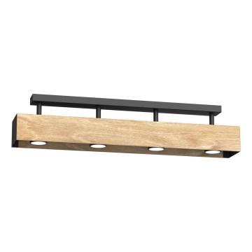 Lustre de tecto de montagem superficial MAISON 4xGU10/8W/230V carvalho