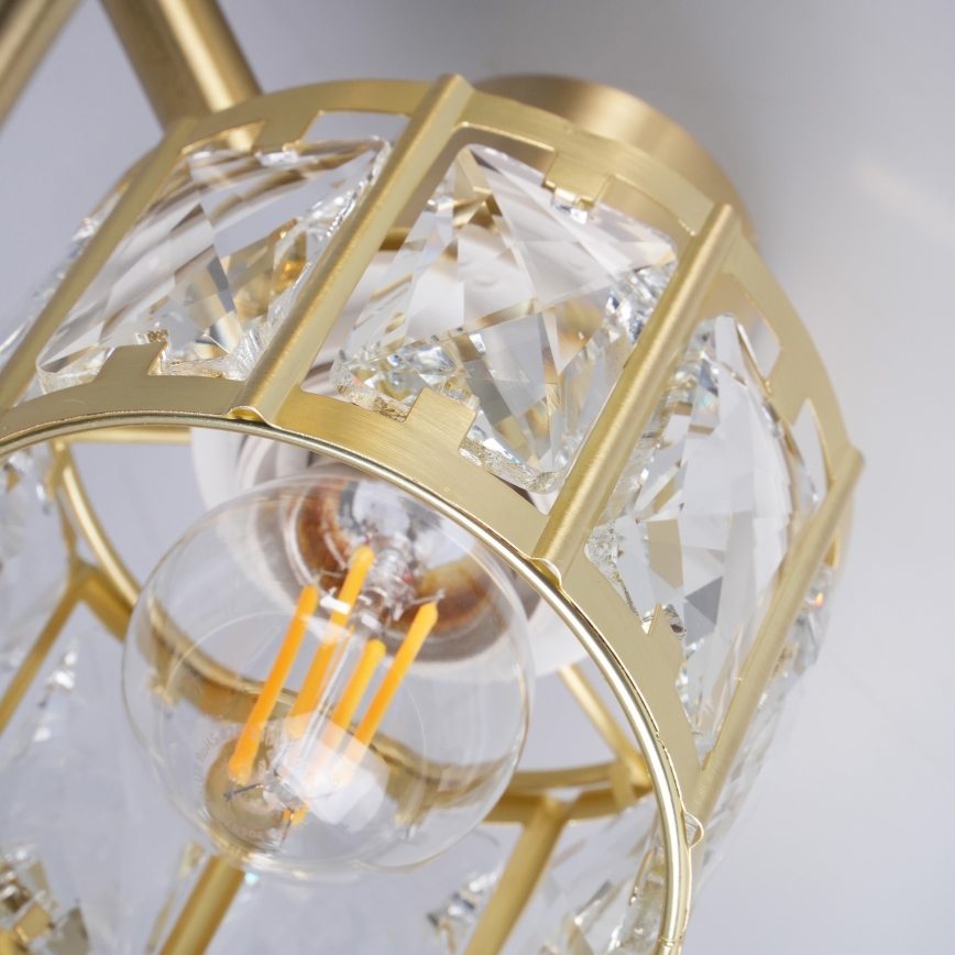 Lustre de tecto de superfície ZAHARA 2xE27/10W/230V dourado