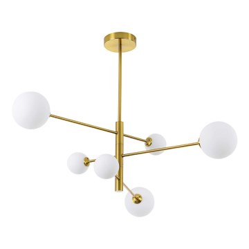 Lustre de tecto em haste DORADO 6xG9/40W/230V dourado
