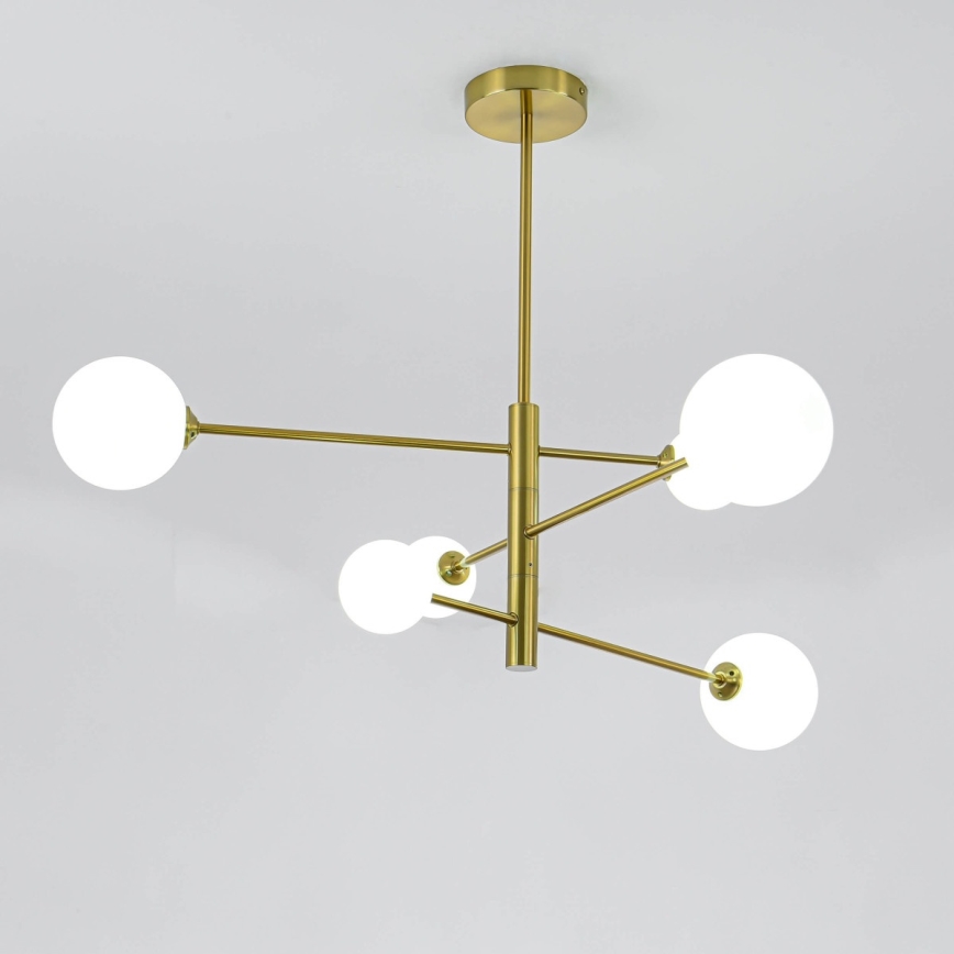 Lustre de tecto em haste DORADO 6xG9/40W/230V dourado