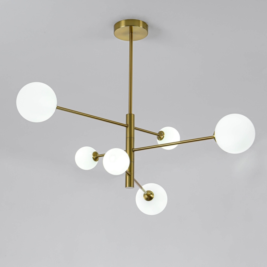 Lustre de tecto em haste DORADO 6xG9/40W/230V dourado