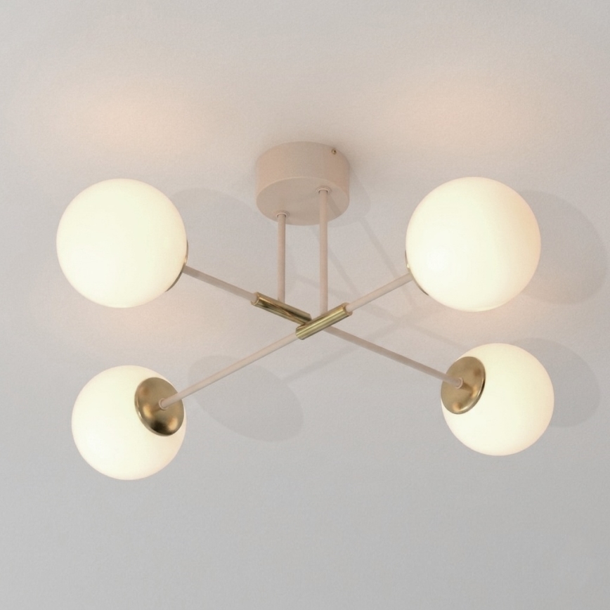 Lustre de tecto fixo GLAME 4xE27/15W/230V
