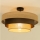 Lustre de tecto fixo WENTA 1xE27/60W/230V diâmetro 50 cm juta/castanho