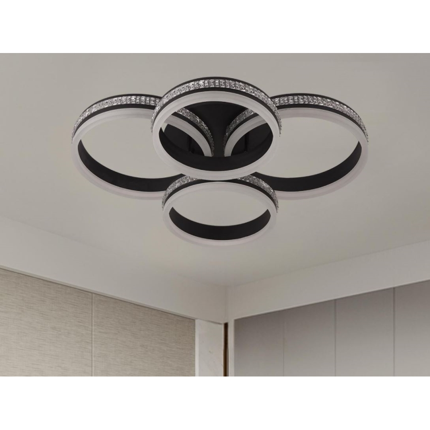 Lustre de tecto LED dimerizável aplicado 150W/230V 3000-6500K + controlo remoto