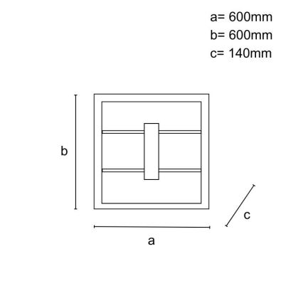 Lustre de tecto LED dimerizável de montagem à superfície, 55W/230V, 3000-6500K, com comando remoto