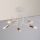 Lustre de tecto OXFORD 5xE27/15W/230V latão/branco