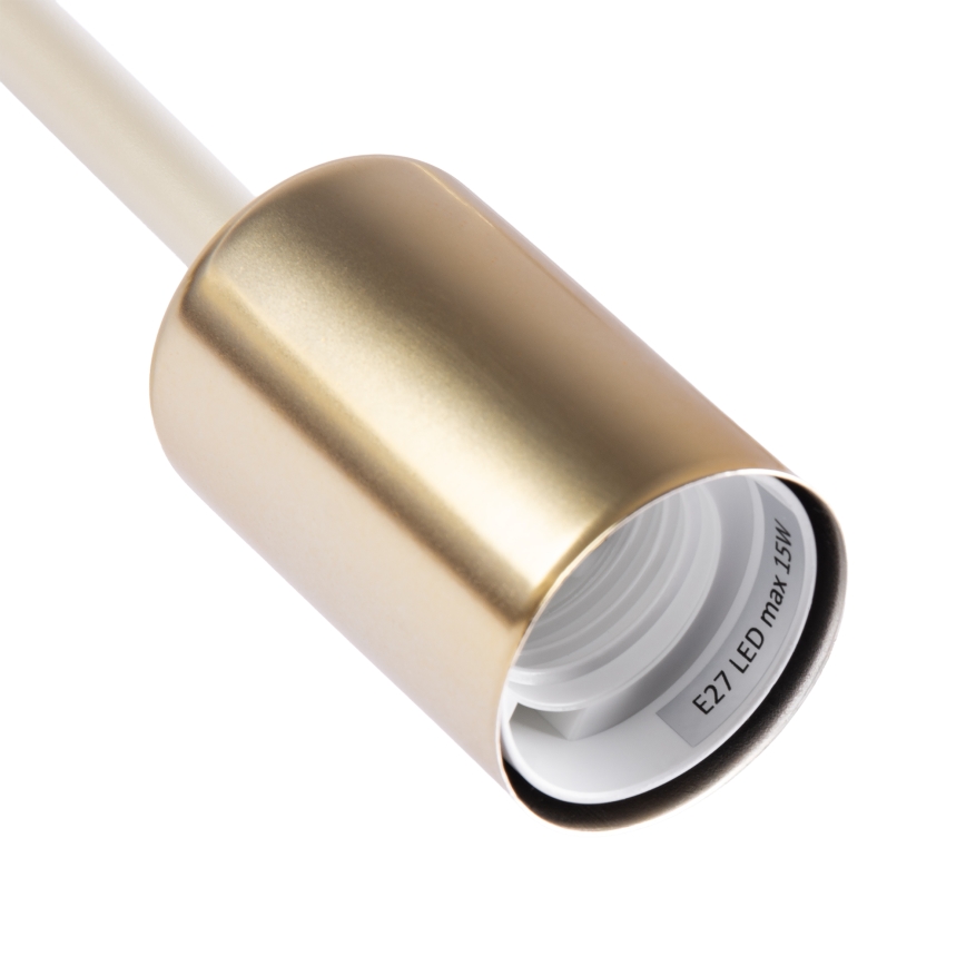 Lustre de tecto OXFORD 5xE27/15W/230V latão/branco