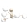 Lustre de tecto sobreposto GLAME 6xE27/15W/230V