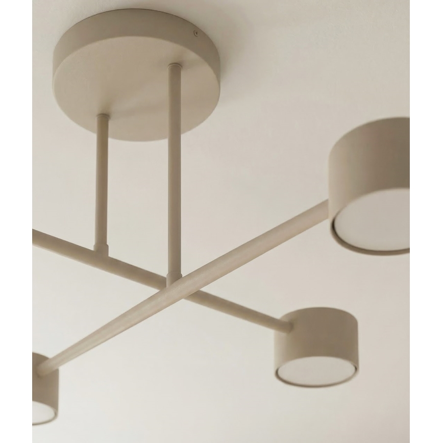 Lustre de tecto sobreposto HALO 4xGX53/10W/230V bege