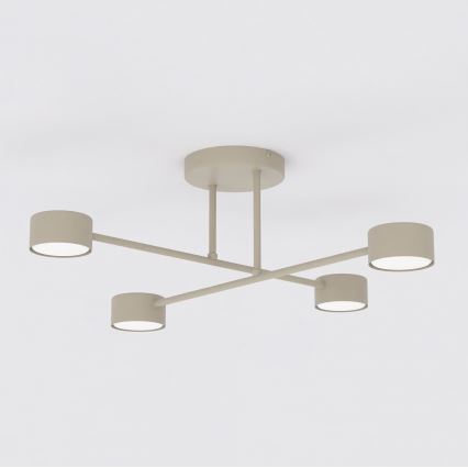 Lustre de tecto sobreposto HALO 4xGX53/10W/230V bege