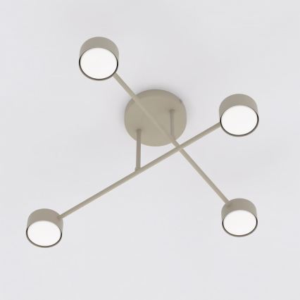 Lustre de tecto sobreposto HALO 4xGX53/10W/230V bege