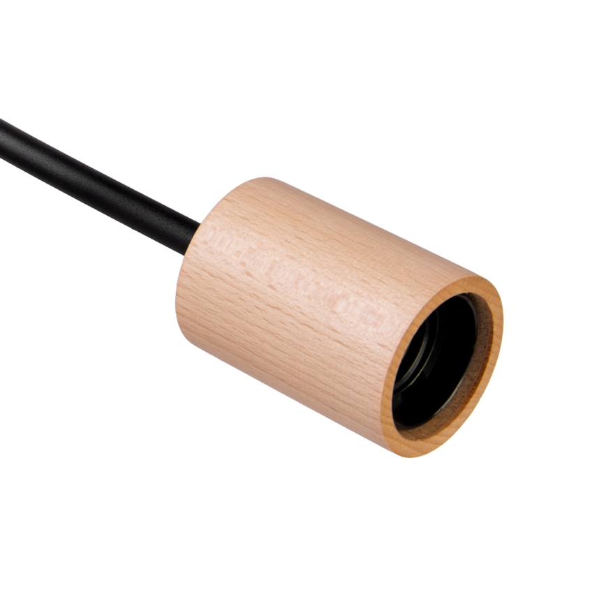 Lustre de teto aplicado OXFORD 2xE27/15W/230V pinho/preto