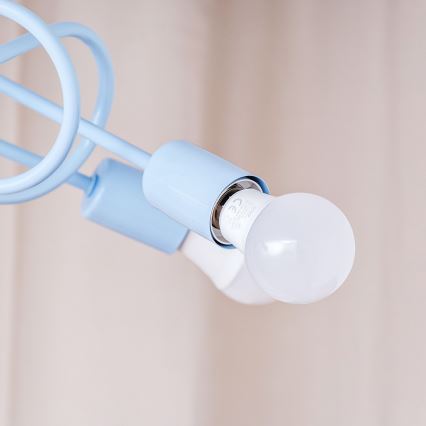 Lustre de teto aplicado OXFORD 3xE27/15W/230V azul