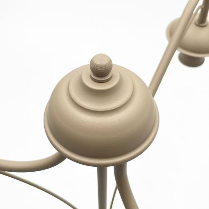 Lustre de teto com corrente ANTON 3xE14/60W/230V, bege