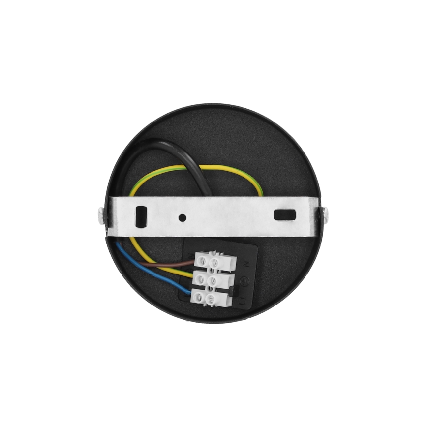 Lustre de teto de montagem em superfície BORHO 1xE27/60W/230V preto/juta