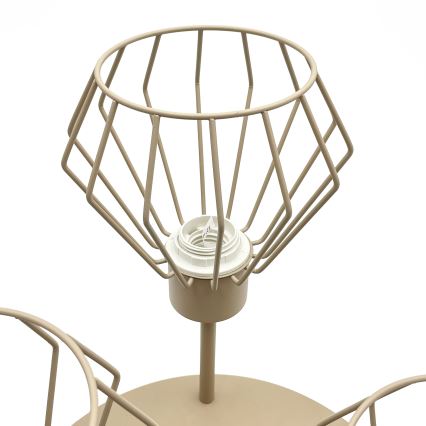 Lustre de teto de montagem superficial AUDREY 3xE27/15W/230V bege