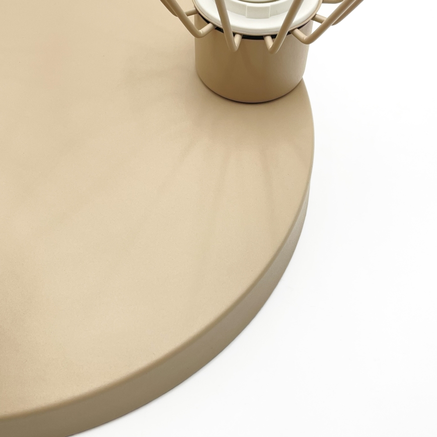 Lustre de teto de montagem superficial AUDREY 3xE27/15W/230V bege