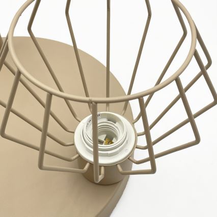 Lustre de teto de montagem superficial AUDREY 3xE27/15W/230V bege