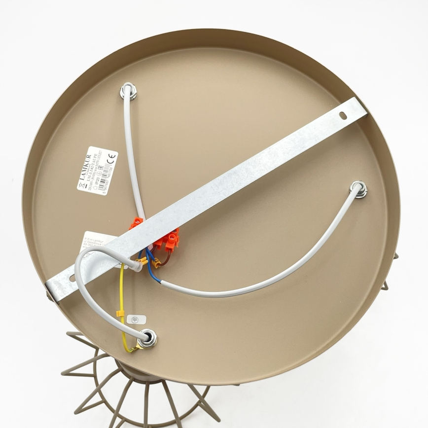 Lustre de teto de montagem superficial AUDREY 3xE27/15W/230V bege