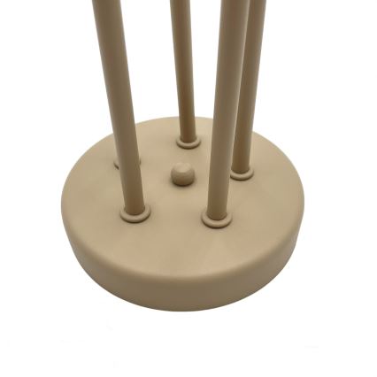 Lustre de teto de montagem superficial CHARLIE 5xE27/15W/230V bege