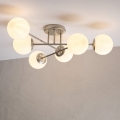 Lustre de teto de montagem superficial MALENA 6xE14/5W/230V cromado fosco/branco