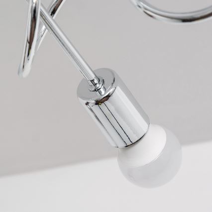 Lustre de teto de sobrepor OXFORD 3xE27/15W/230V cromado brilhante