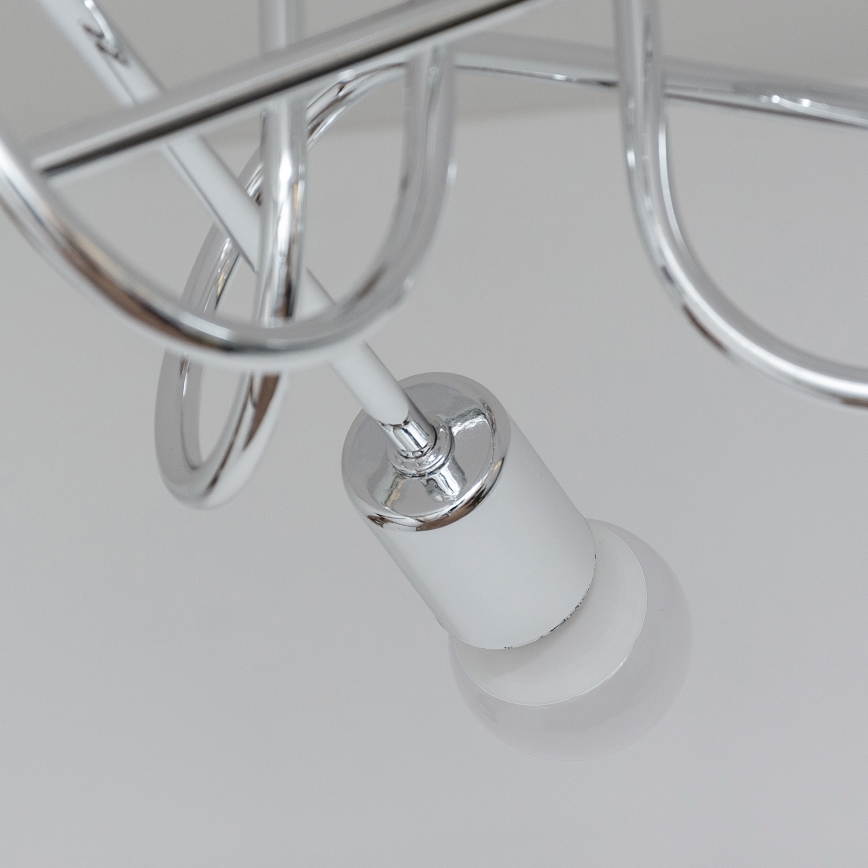 Lustre de teto de sobrepor OXFORD 3xE27/15W/230V cromado brilhante