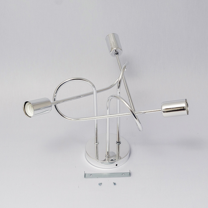 Lustre de teto de sobrepor OXFORD 3xE27/15W/230V cromado brilhante