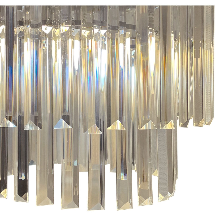 Lustre de teto de sobrepor VETRO 4xE14/40W/230V cromado brilhante