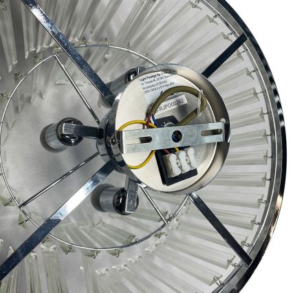 Lustre de teto de sobrepor VETRO 4xE14/40W/230V cromado brilhante