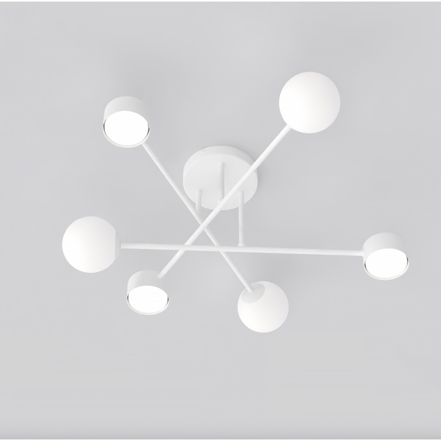 Lustre de teto de superfície HOLON 3xG9/8W/230V + 3xGX53/12W branco