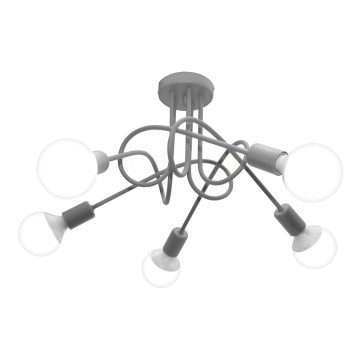 Lustre de teto infantil OXFORD 5xE27/15W/230V