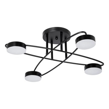 Lustre de teto LED 4xLED/7W/230V 3000-6000K diâmetro 60 cm preto