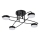 Lustre de teto LED 4xLED/7W/230V 3000-6000K diâmetro 60 cm preto