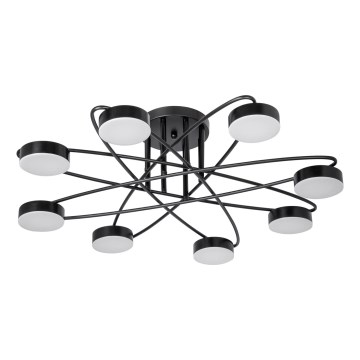 Lustre de teto LED 8xLED/7W/230V 3000-6000K diâmetro 70 cm preto