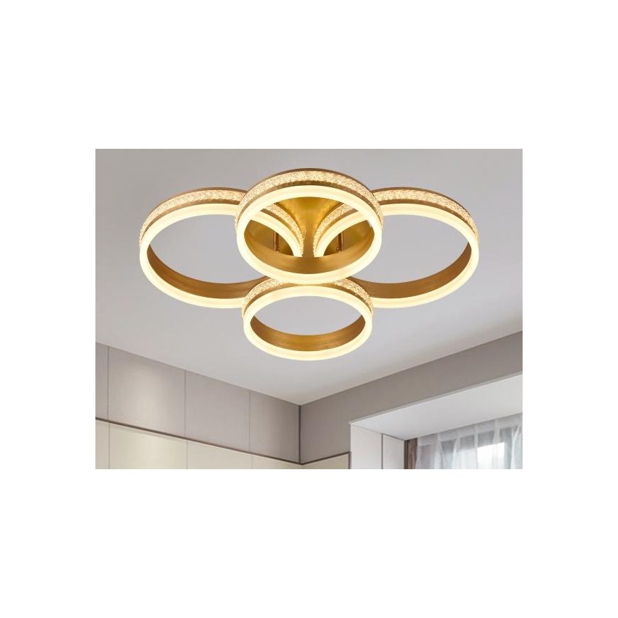 Lustre de teto LED dimerizável, de montagem superficial, LED/150W/230V 3000-6500K + comando remoto