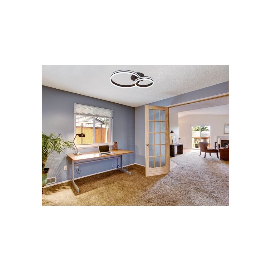 Lustre de teto LED dimerizável de sobrepor LED/110W/230V 3000-6500K + controlo remoto