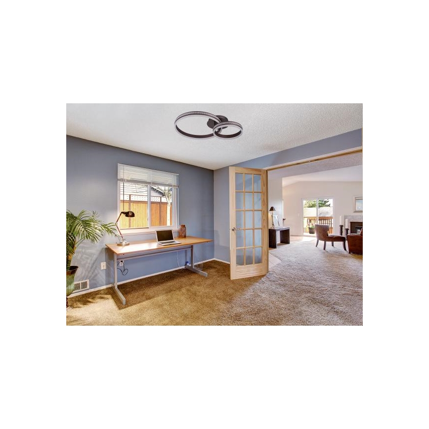 Lustre de teto LED dimerizável de sobrepor LED/110W/230V 3000-6500K + controlo remoto