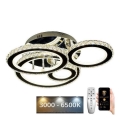 Lustre de teto LED dimmerizável LED/120W/230V 3000-6500K + controlo remoto