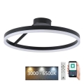 Lustre de teto LED dimmerizável LED/40W/230V 3000-6500K preto + controlo remoto