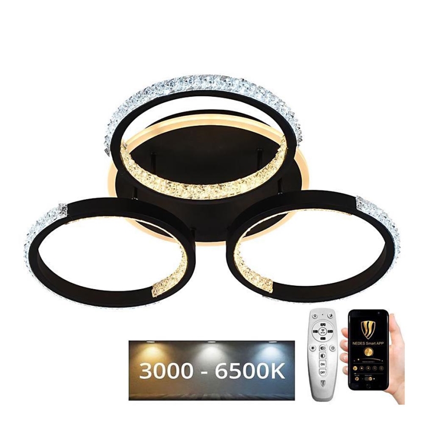 Lustre de teto LED dimmerizável LED/60W/230V 3000-6500K + controlo remoto